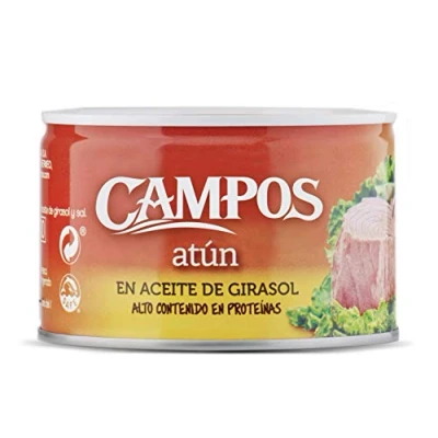 Imagen de Campos Conserva De Atún en Aceite Girasol Trozo Lata, 400 g