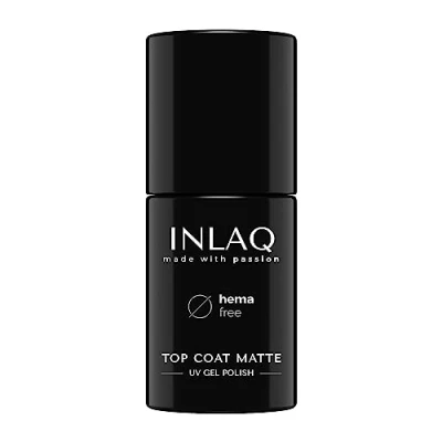 Imagen de INLAQ® HEMA Free Top Coat Matte No Wipe 6ml UV con Efecto Brillo Gel Esmalte de Uñas