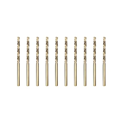 Imagen de Meccion HSS Co 10pcs 1.0mm Brocas Helicoidales para Metal, Acero Inoxidable, Madera, Plástico y Hierro
