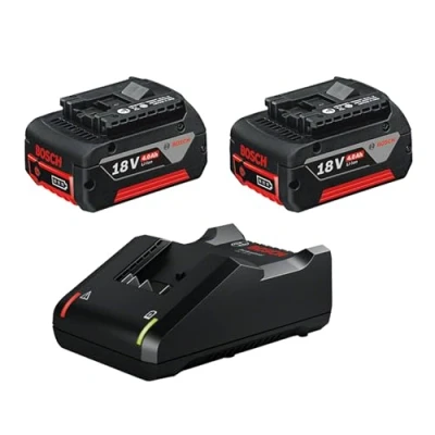 Imagen de Bosch Professional 18V System GBA + GAL 40 Set batería de litio cargador (2 baterías x 4.0 Ah, tecnología Coolpack)