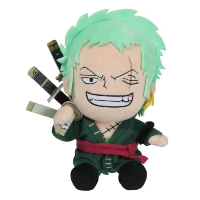 Imagen de SAKAMI One Piece Rorona Zoro Felpa, Figura de Peluche, Juguete 20 cm Original y con Licencia
