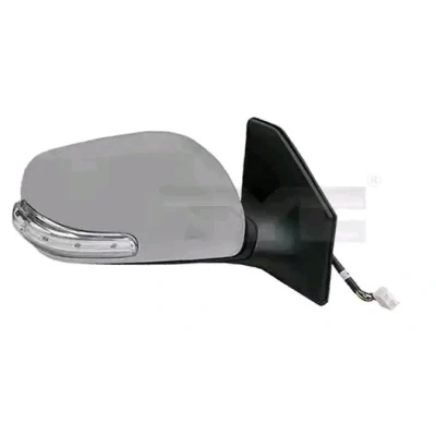 Imagen de Espejo retrovisor Tyc 336 0077 derecha imprimado para ajuste elect. espejo, convexo, calefactable TOYOTA: Avensis II Station Wagon, Berlina
