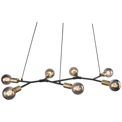 Imagen de Nordlux Lámpara colgante Josefine en negro, 7 luces