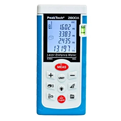 Imagen de Peak Tech Profesional Telémetro láser 0.05 m hasta 40 Medidor de distancia con alta precisión y superficie cálculo, 1 pieza, P 2800 a