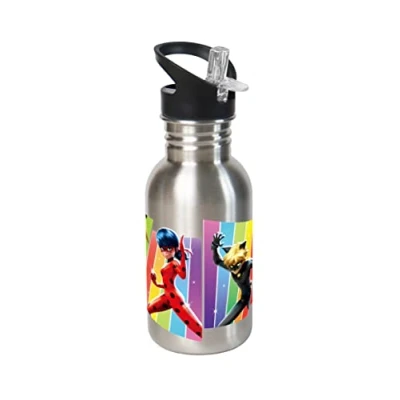 Imagen de infinite by GEDA LABELS (INFKH) Botella Miraculous multicolor, 500 ml, acero inoxidable