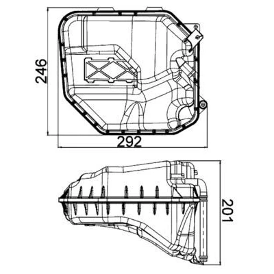Imagen de MAHLE ORIGINAL CRT 9 000S Depósito de Agua VOLKSWAGEN: Touareg I, AUDI: Q7