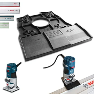 Imagen de adaptador de riel guía profesional para Bosch GKF 600 Makita/Bosch/Festool, superior, fresadora cantos