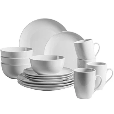 Imagen de Mäser Vajilla de porcelana Barca, color blanco