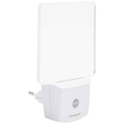 Imagen de Integral Luz Nocturna LED Sensor Automático Día/Noche, Plástico, Formato Toma de Corriente Blanco Mate