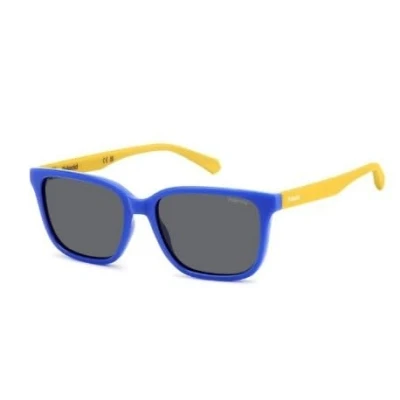 Imagen de Polaroid Junior PLD 8063/S DCD/M9 Gafas de sol Policarbonato Azul Gris Cuadrada Polarizado