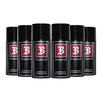 Imagen de BRUMMEL Clásica, Desodorante Hombre Spray, Pack de 6 x 150 ml, para Todo Tipo Piel, Protección Larga Duración, Deodorant Hombre, Aroma Cítrico Especiado, Fragancia Fresca