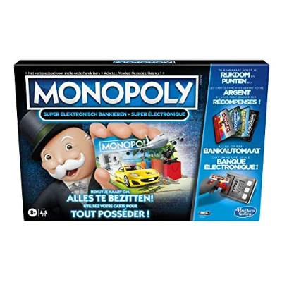 Imagen de MONOPOLY Hasbro Super Electronic Banking Belgische Ausgabe Juegos de Mesa, Multicolor 5010993719099