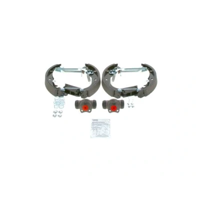 Imagen de BOSCH 0 204 114 581 Kit frenos, disco de tambor con accesorios, cilindro freno rueda OPEL: Corsa B Hatchback, Astra F Berlina, Tigra Coupé