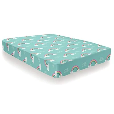 Imagen de Bedlam Sábana Bajera Ajustable de Unicornio, Multicolor, Individual