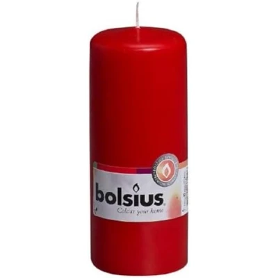 Imagen de bolsius Velas lisas, color rojo, 15 cm