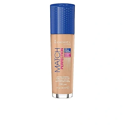 Imagen de Rimmel London Match Perfection Foundation Base de Maquillaje, SPF 20, Tono 300, 30 ml