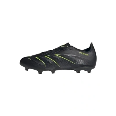 Imagen de adidas Predator League Firm Multi Ground Football Boots, Botas de fútbol Unisex Adulto, Core Black/Carbon/Lucid Lemon, 47 1/3 EU