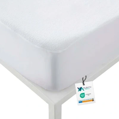 Imagen de VALENTIA MEDICAL Protector Colchon 135 Impermeable de Rizo, Funda 135x190 Transpirable e Cubre Super Absorbente, Lavable y Elástico Fabricado 100% en España