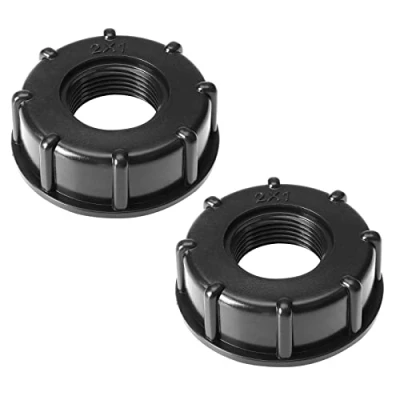 Imagen de Create idea 2 Uds IBC Adaptador Tanque Conector de Grifo Manguera Plástico S60X6 Tapa Rosca Gruesa A Agua 1 Pulgada Tote Salida Hembra