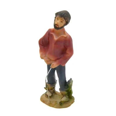 Imagen de figura del belén oculto de 10.5cm. encuentra la navideña. orinando, meando el hombre que hace orinando. estatuilla cagando. conjunto escena natividad, figuras, jesús. 3 reyes.