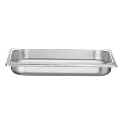 Imagen de HENDI Recipiente GN 1/2, con sólo fondo perforado, contenedor GN, apilable, bordes lisos, resistente a temperaturas de 40 300C, 2L, altura: 40mm, acero inoxidable 18/10