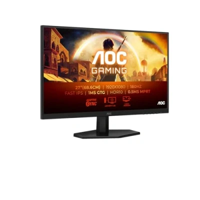 Imagen de AOC Gaming 27G42E Monitor FHD de 27 Pulgadas, 180 Hz, 1 ms, FreeSync Prem., G Sync Comp., HDR10 (1920x1080, HDMI, DisplayPort) Negro