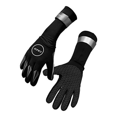 Imagen de ZONE3 Guantes de Neopreno Swim Gloves, Unisex Adulto, Negro Plata, S
