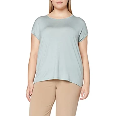 Imagen de Vero Moda Vmava Plain SS Top Ga Noos Camiseta, Gris, S para Mujer