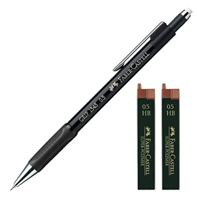 Imagen de Faber Castell Portaminas Grip 1345 99, grosor de la mina: 0,5 mm (negro con 24 minas repuesto)