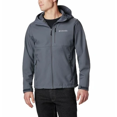Imagen de Columbia Ascender Hooded Softshell Jacket, Chaqueta De Cortavientos para Hombre, Graphite, Talla XL