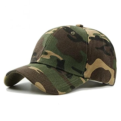 Imagen de Vecksoy gorra de béisbol camuflaje, táctica unisex, militar, para hombres y mujeres, estilo multicámara, caza, pesca, camping (ajustable, 55 62 cm)