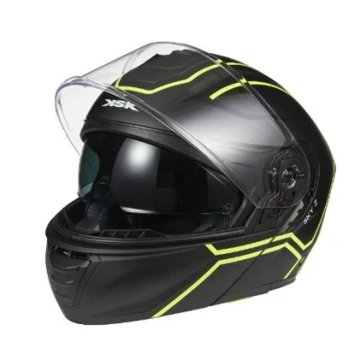 Imagen de KSK LINERY001 Cascos modulares amarillo/negro Negro mate S, 55 56 cm ECE 22.06 de invierno, verano