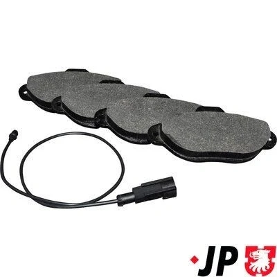 Imagen de JP GROUP 3363602110 Juego de pastillas freno Eje delantero con contacto avisador desgaste FIAT: Punto II Hatchback, I LANCIA: Y