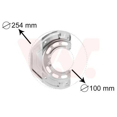Imagen de VAN WEZEL 3766371 Chapa Protectora de Disco Freno Eje delantero, izquierda, derecha OPEL: Vectra B Berlina