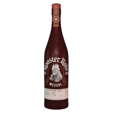 Imagen de Rooster Rojo Mezcal Hecho con 100% Agave Espadín Artesanal y Doble Destilación en Ollas de Cobre Oaxaca, Mexico 43% Vol 70cl Botella Vidrio Oscuro