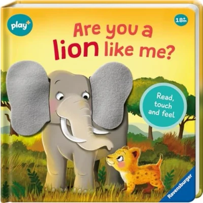 Imagen de Ravensburger Play+ Are you a lion like me?, Baby book 18+ months: Read, touch and feel