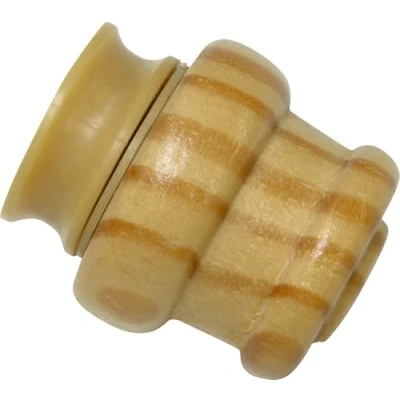 Imagen de GARDINIA Soporte Para barra de cortina Montana Con Ø 11 mm, espaciador, atornillar o pegar, extensible, Longitud: 3 cm, Madera, Pino/Natural