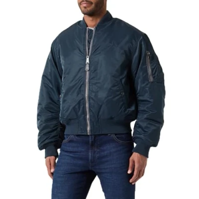 Imagen de Schott Airforce Chaquetas bomber, Hombre, Talla: Large, Dunkelblau