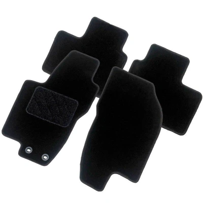 Imagen de AutoStyle TM CI542 Juego de alfombrillas suelo textil delante y detrás 4 negro