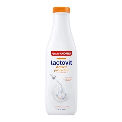 Imagen de Lactovit Gel de Ducha Protector Activit, Cuida el Microbioma, Hidrata, Nutre y Protege, Piel Fuerte Joven, Textura Cremosa, con Protein Calcium Lactobacillus F, para Pieles Sensibles 750 ml