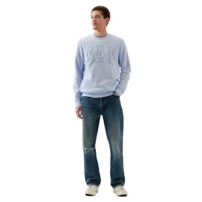Imagen de GAP Sudadera de forro polar con logotipo para hombre, Bicoastal Blue, Small