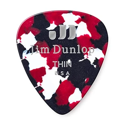 Imagen de JIM DUNLOP Púas Genuine Celluloid Classic, Saco de 72, Multicolor, flexible