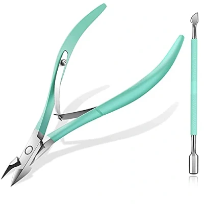 Imagen de Corta Cuticulas, Cuticulas Profesional, Alicate Alicates Adecuado Para EliminacióN De CutíCulas UñAs Manos Y Pies Acero Inoxidable