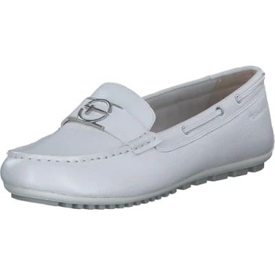 Imagen de Tamaris Damen 1 24630 44, Mocasín Mujer, Piel Blanca, 40 EU