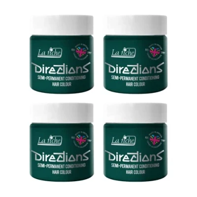 Imagen de 4 x La Riche Directions Semi Permanent Hair Color Bote de 100 ml (Alpine Green)