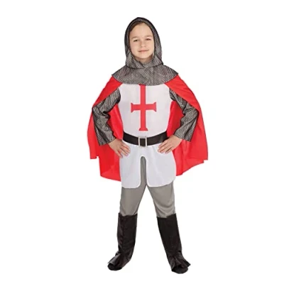 Imagen de Bristol Novelty Disfraz de las cruzadas para niño, talla L, multicolor (CC790)