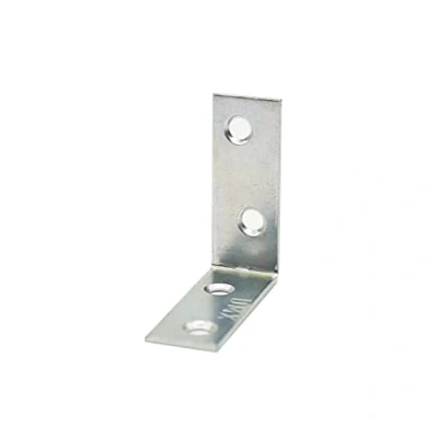 Imagen de DOJA Barcelona Conector Angular Pack 20 50x60x15mm 2,0 Grosor Acero Galvanizado Soporte de Esquina Angulo Montaje y Refuerzo Muebles Escuadras Fijacion Mesa, Estanterias...