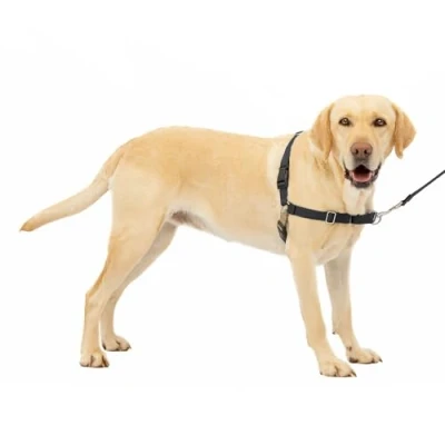 Imagen de arnés para perros Easy Walk de PetSafe, antitirones Perfecto adiestramiento con correa y Evita tirones asfixia en los paseos Grande, Negro