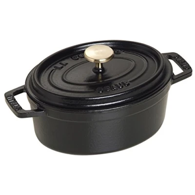Imagen de STAUB Cacerola/Cocotte de Hierro Fundido Ovalada, 15 cm, 0,6 L, Negro
