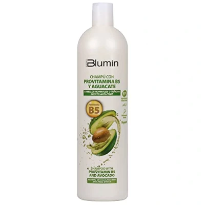 Imagen de Blumin Champú efecto Anti Frizz con Aguacate y Provitamina B5, Cabellos Normales o Teñidos, 1000 ml
